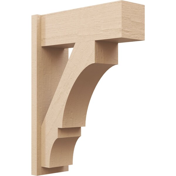 Ekena Millwork 7 1/2-in W x 20-in D x 28-in H Balboa Block Rough Cedar Woodgrain TimberThane Outlooker, Primed Tan OUTUR075X20X28BOA44RCPR - main